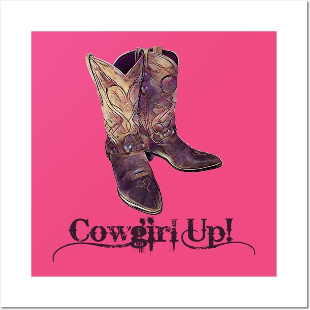 Cowgirl Up! Wall Art by MonarchGraphics